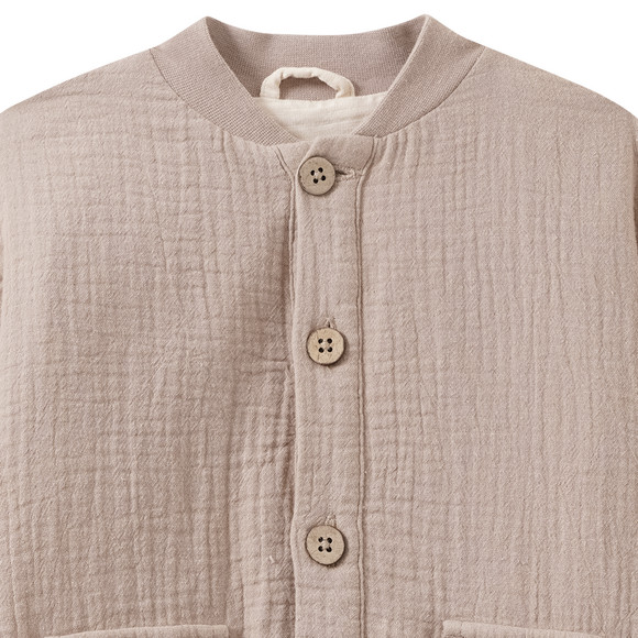 Topomini Pure Collection Baby Musselinjacke aus Bio-Baumwolle