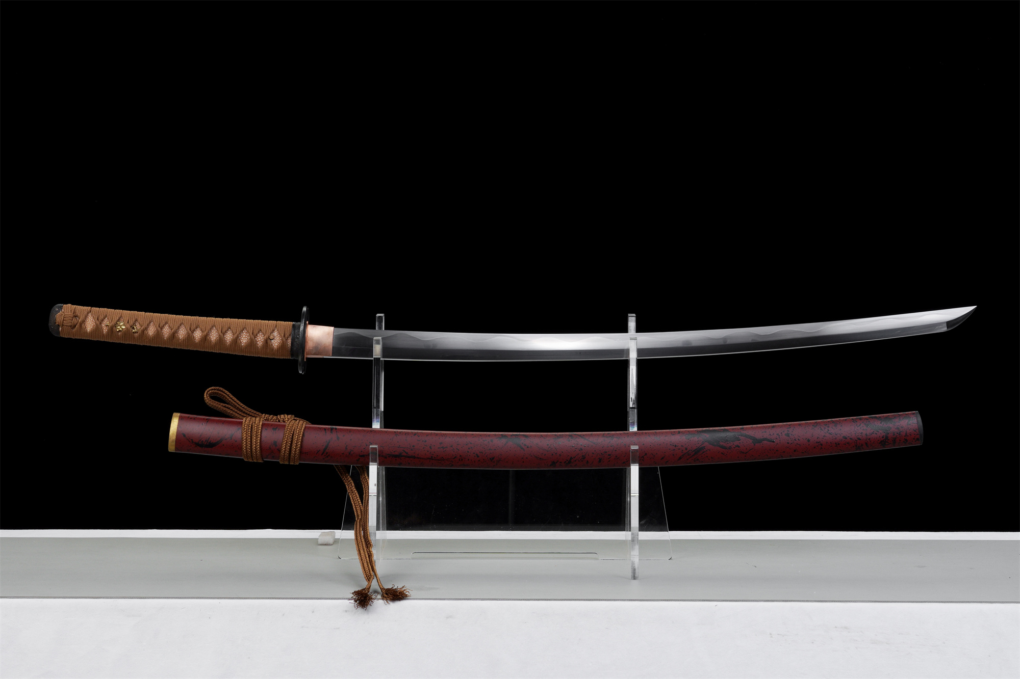 Sakabato Reverse-Blade Katana – T10 Clay Tempered, Full Tang