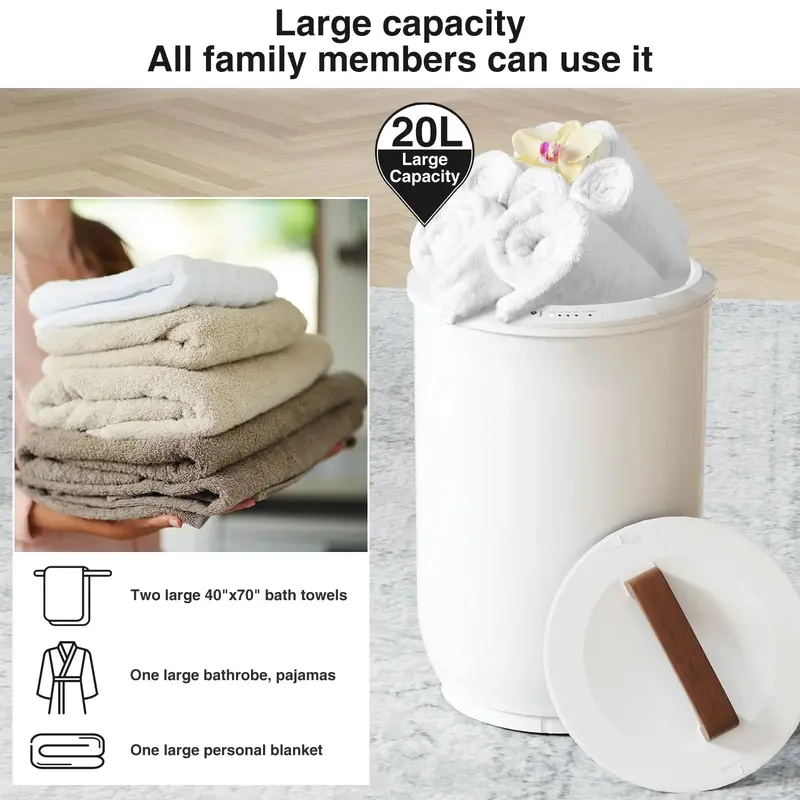 SAMEAT Large Electric Towel Warmer – Bathroom Heated Rack