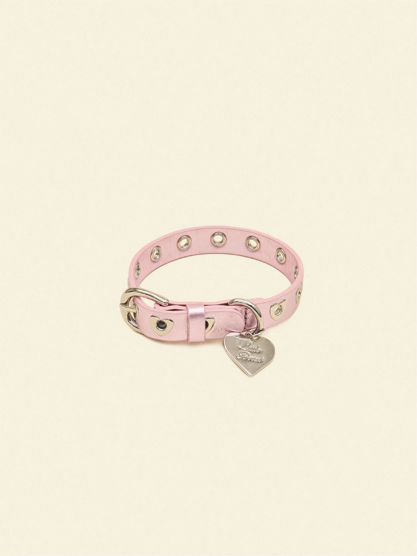 You Mean The World To Me Collar - Metallic Pink