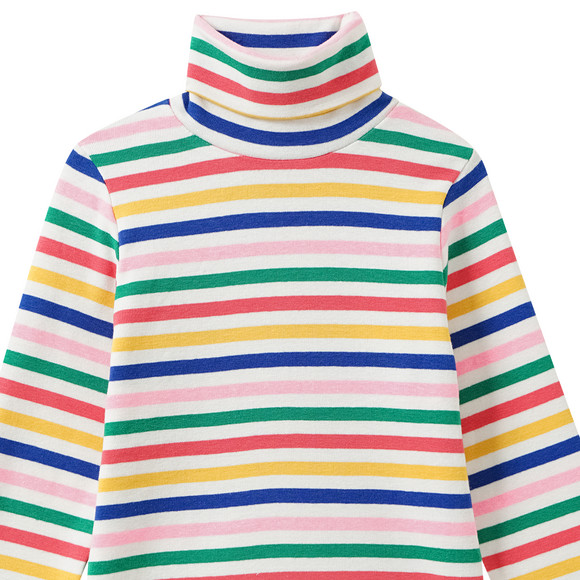 Famy Mädchen Langarmshirt mit Rollkragen