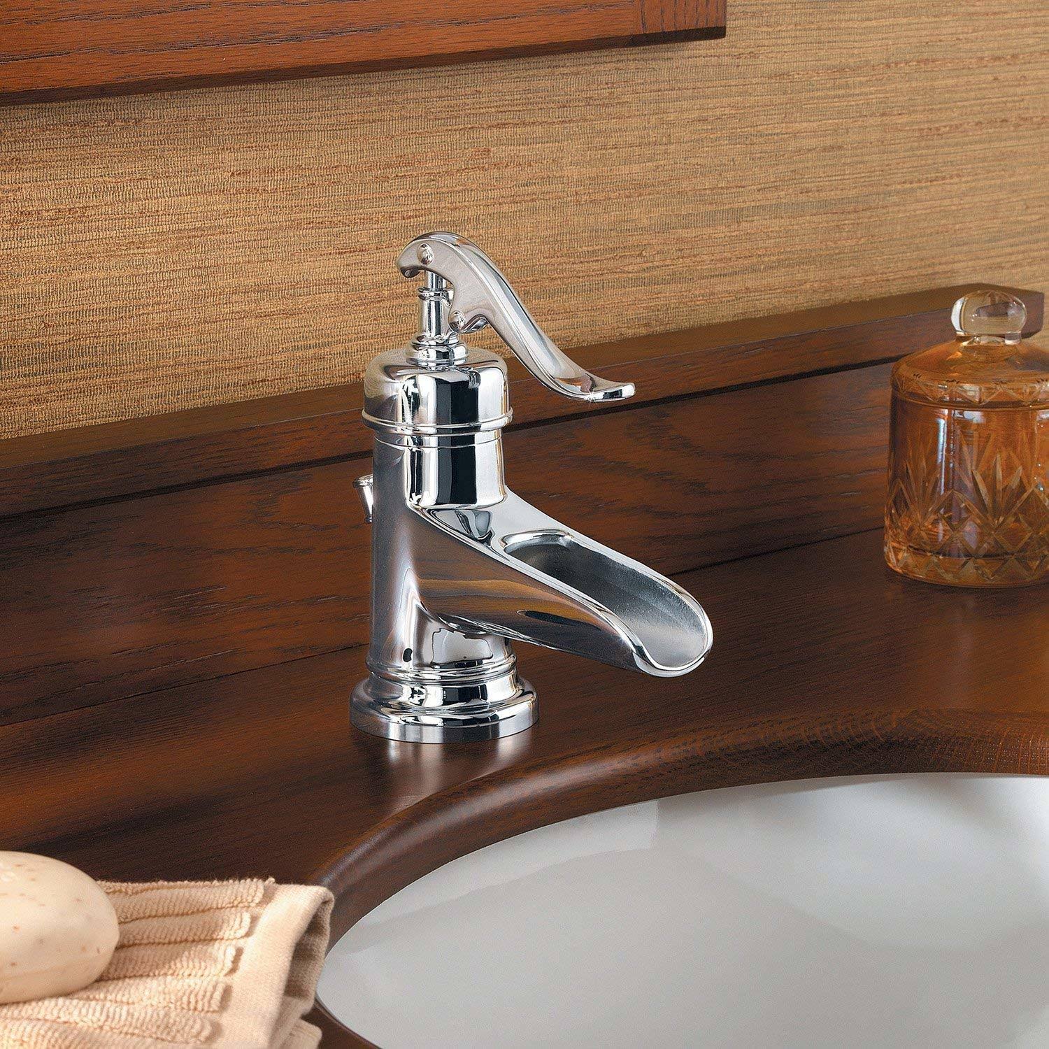 Pfister Ashfield Single-Handle Bathroom Faucet in Polished Chrome LG42-YP0C