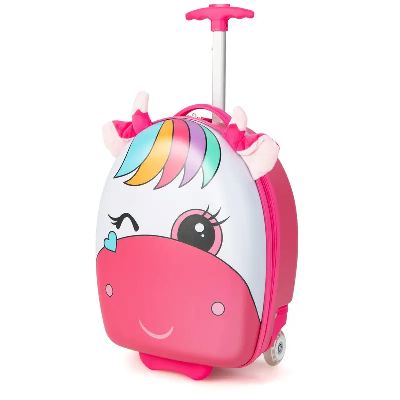 Two-Piece Kids’ Travel Set: 16-Inch Rolling Luggage + 12-Inch Backpack