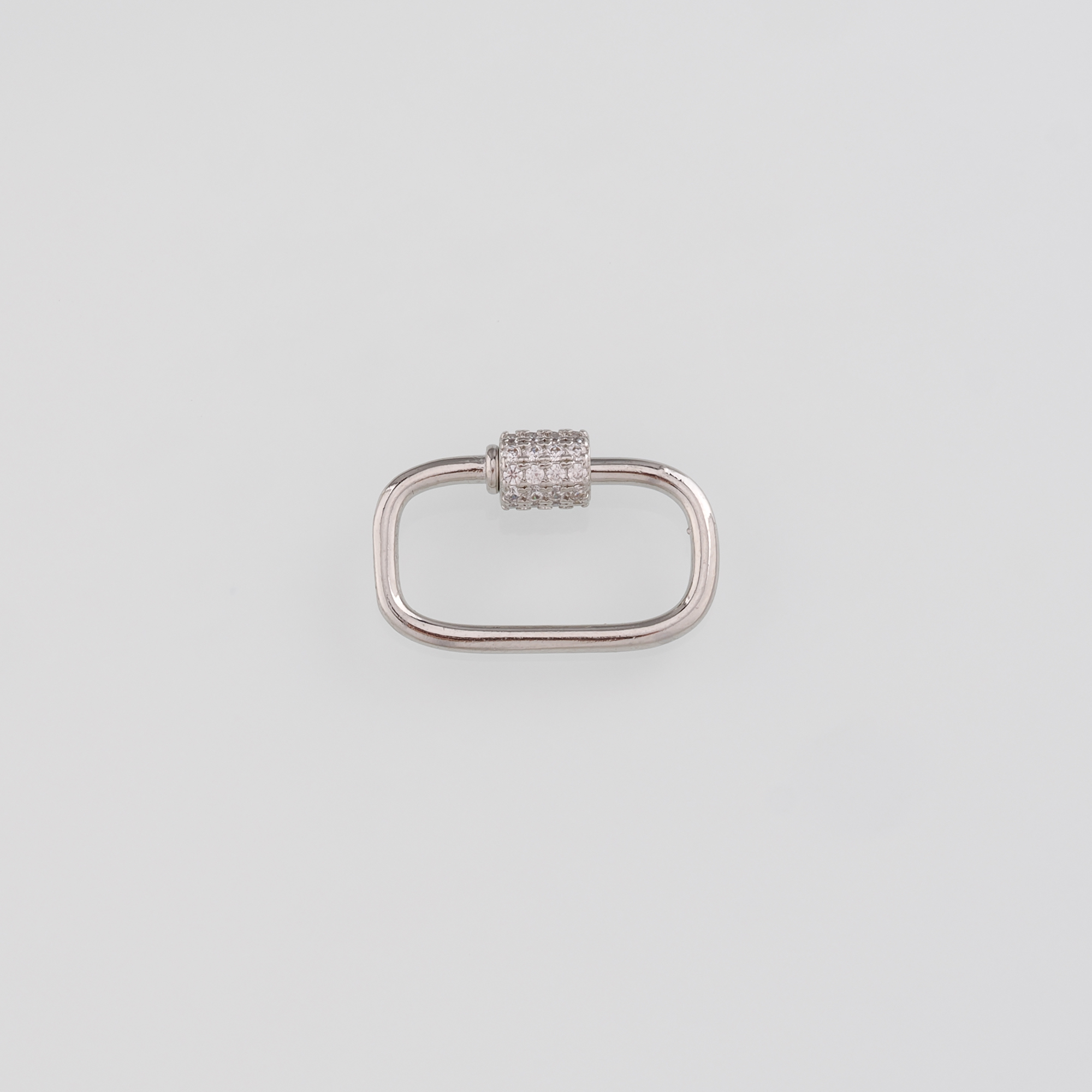 18K Gold Filled Oval Carabiner Clips,Dainty Screw Clasp Lock for DIY Jewelry Finding Necklace Bracelet