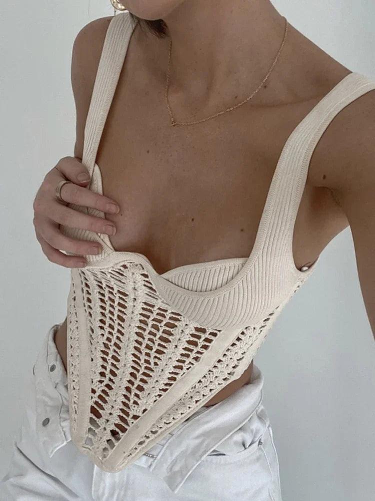 Crochet Corset Crop TopClistos