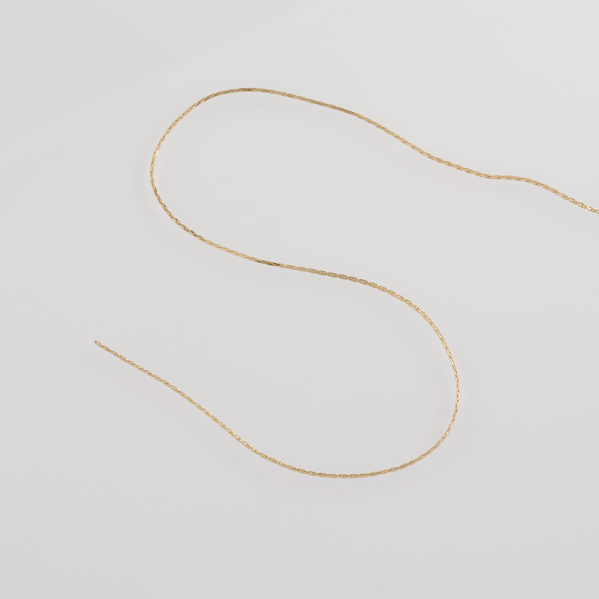 18K Gold Filled Cable Chain Necklace,Dainty Thin Link Chain,Gold Chain Necklace for Women DIY Jewelry Making Supply