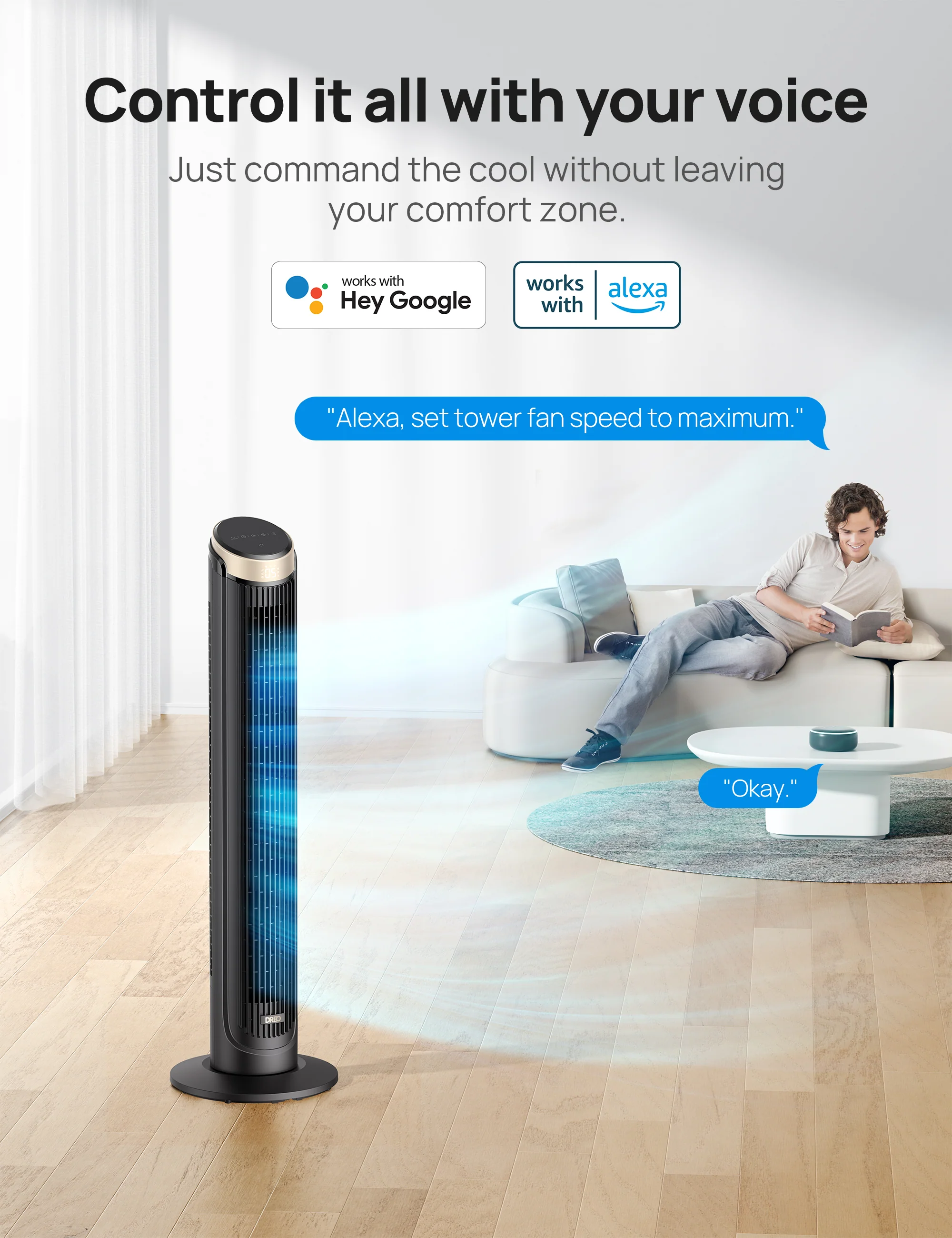 Smart Tower Fan Cruiser Pro T3S  26ft/s