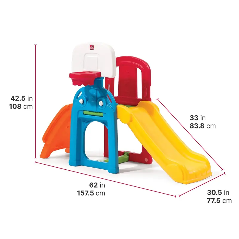 Step2 Game Time Sports Climber and Slide – Indoor/Outdoor Play Set for Kids