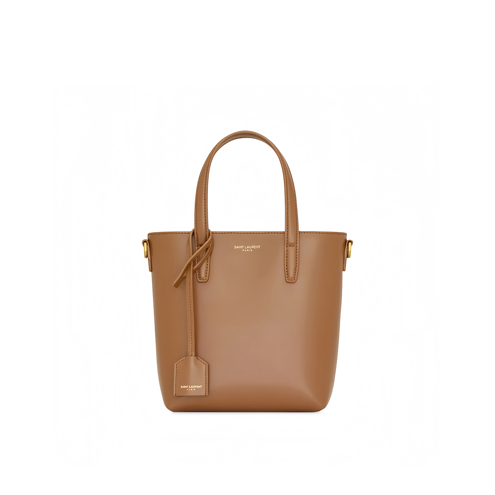 Saint Laurent Toy Shopping Saint Laurent In Box Leather Brown 18Cm