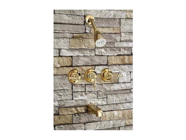 Kingston Brass KB232KL Magellan Tub u0026 Shower Faucet, Polished Brass