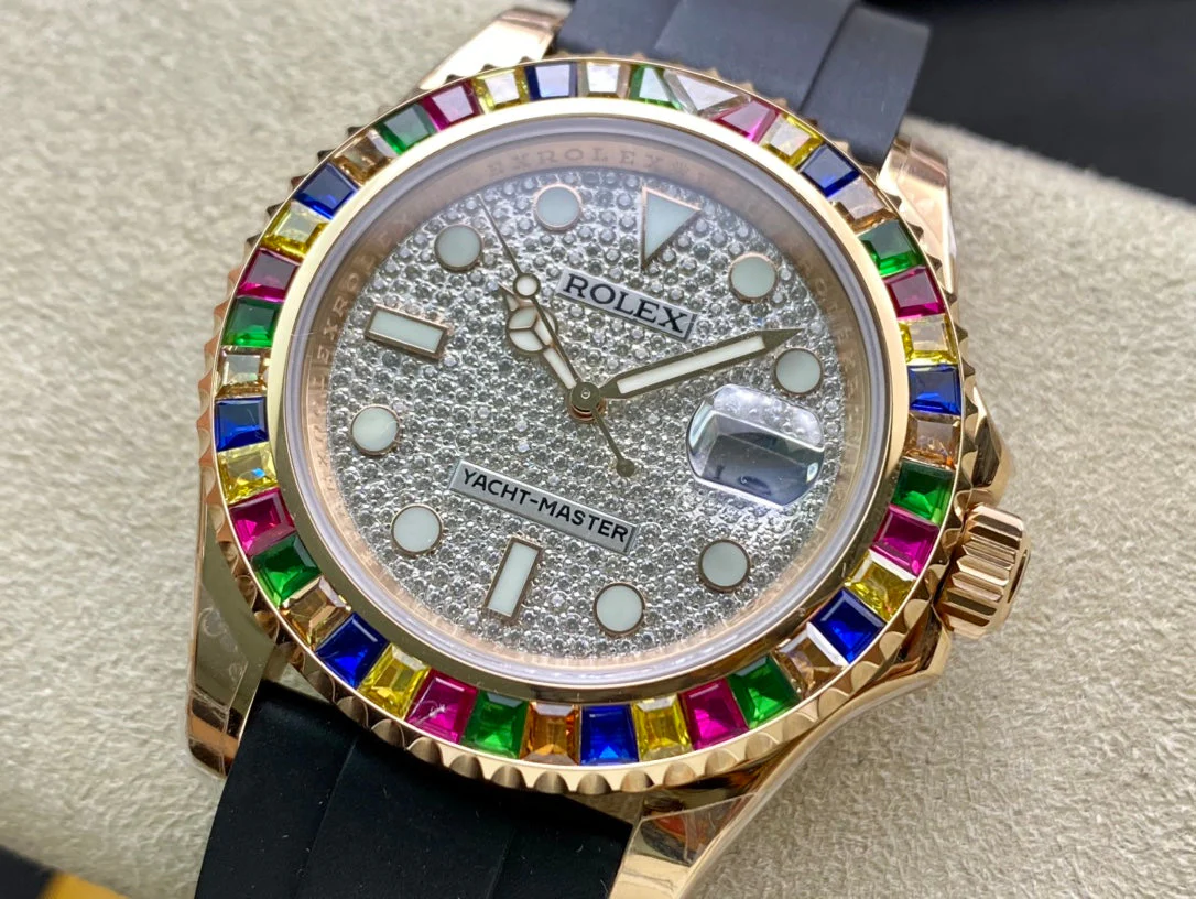 Rolex Yacht-Master 40 Rainbow with White Diamond Dial