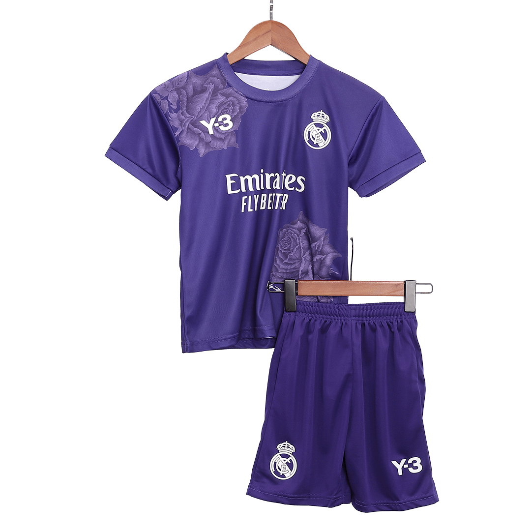 Real Madrid Fourth Away Kids Soccer Jerseys Kit 2023/24