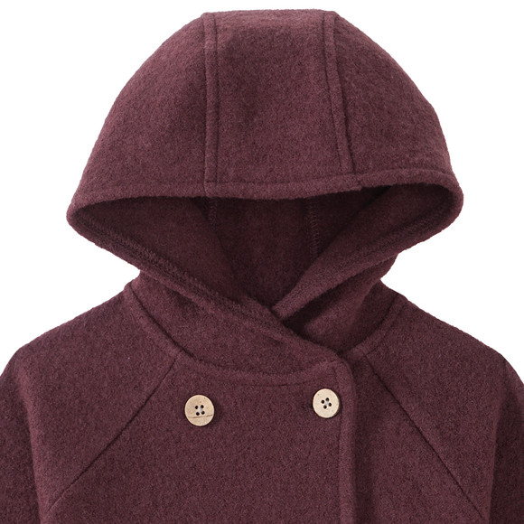 Topomini Pure Collection Baby Wollwalk-Jacke mit Kapuze