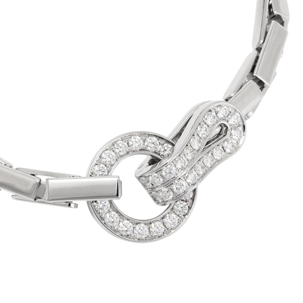 Cartier Agraf Bracelet 18K White Gold Diamond N6025502