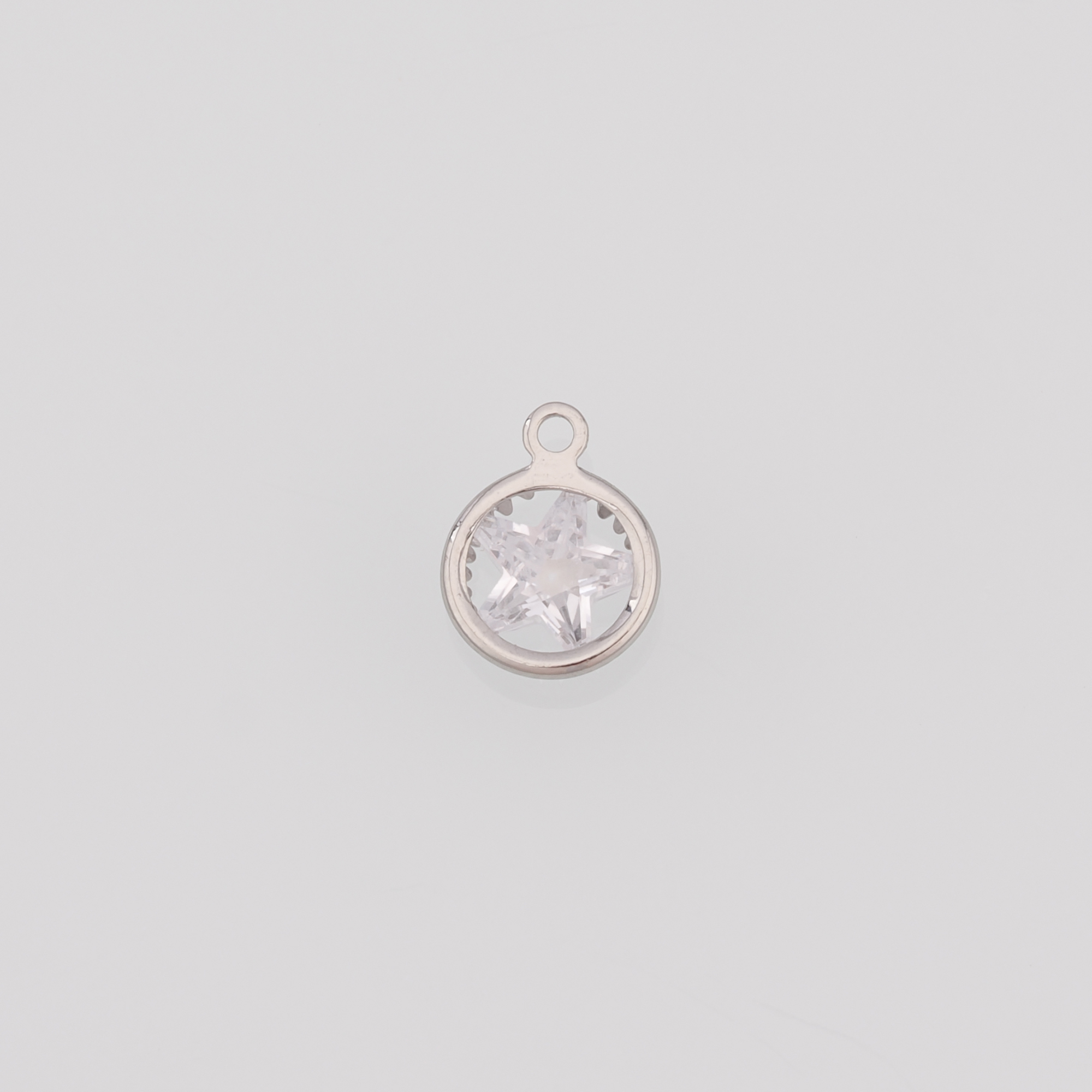 18K Gold Filled Star Pendant,CZ Micro Pave Celestial Charm Earrings Necklace for DIY Jewelry Making Supply