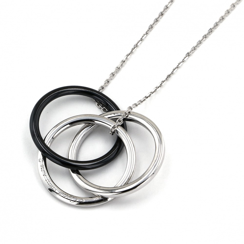 Cartier Trinity Diamond Necklace 18K White Gold