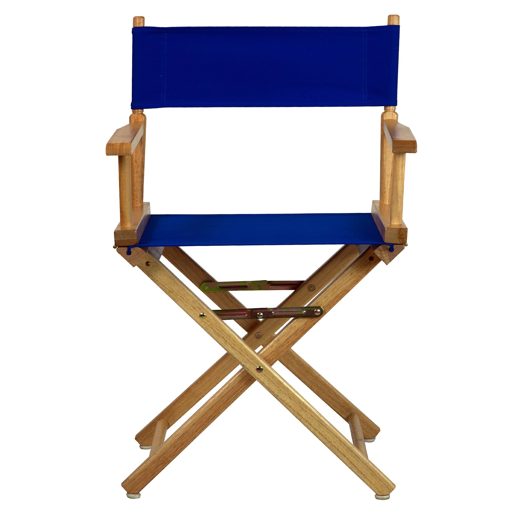 Casual Home 18x22 Director&s Chair Natural Frame, Brown Canvas