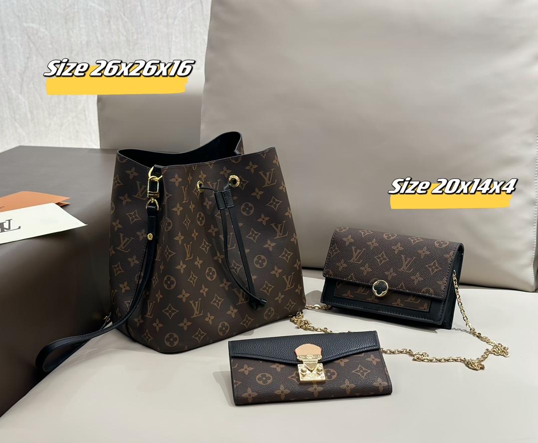 LV bucket three piece combination set - cnluxepick