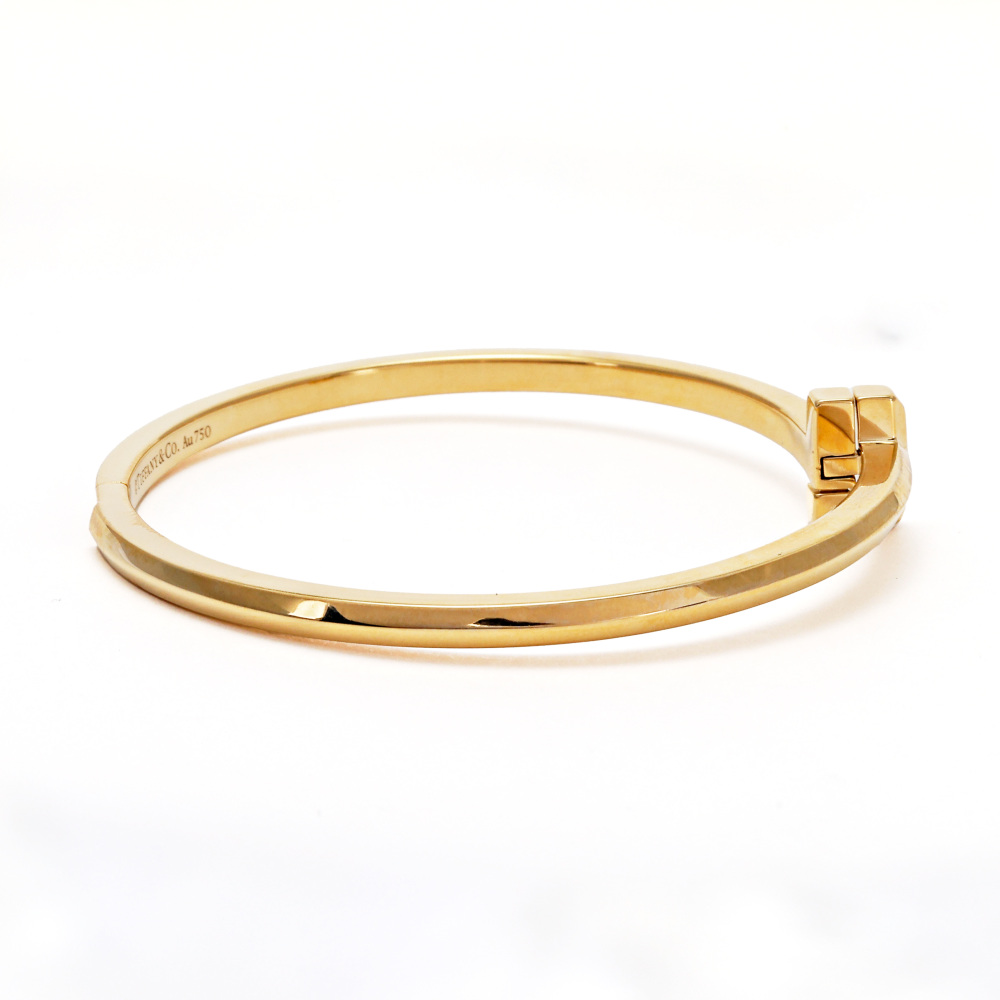 Tiffany & Co. Tiffany T One Hinge Narrow Bracelet 18K Yellow Gold 67794273