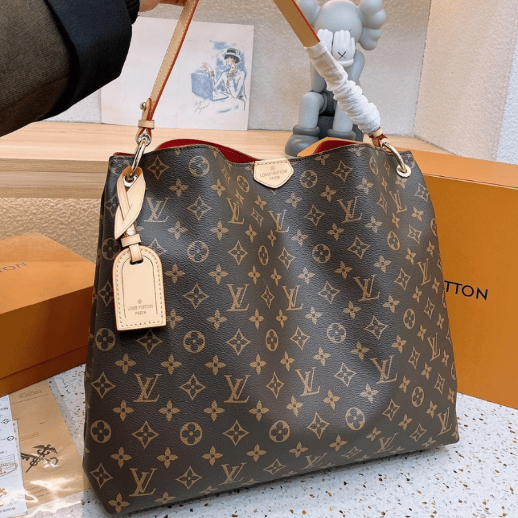 Louis Vuitton Graceful PM Monogram Red 13.8 Inches