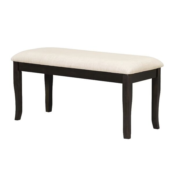 Extendable Dining Table Set with Removable Leaf,Padded Chairs and Bench