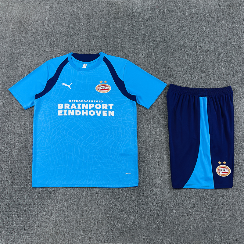 PSV Eindhoven 26/27 Short Sleeves Training Suit-Blue