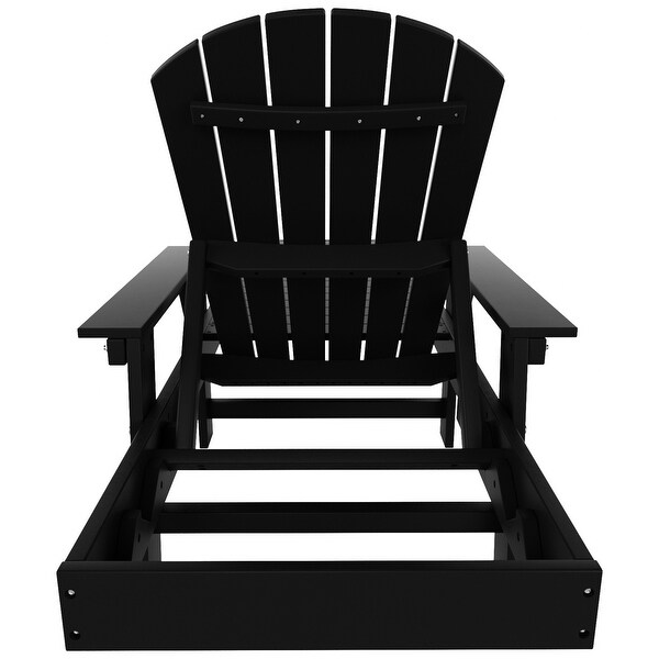 Polytrends Altura Poly EcoFriendly All Weather Reclining Chaise Lounge with Arms