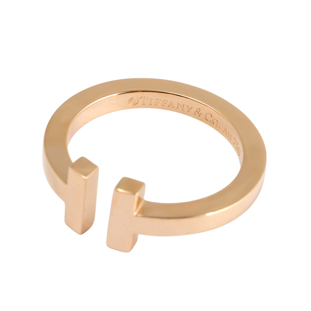 Tiffany & Co. Tiffany T Square Ring 18K Rose Gold 60147410