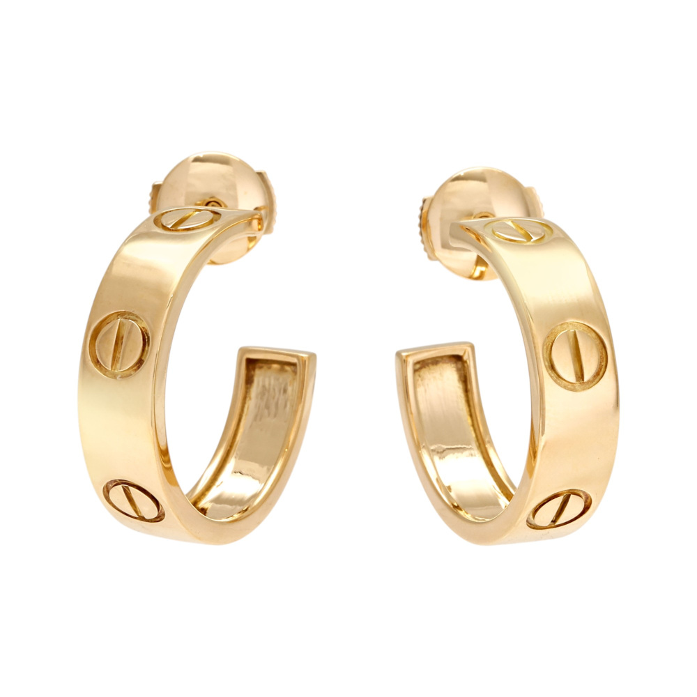 Cartier Love Earrings 18K Yellow Gold B80083071