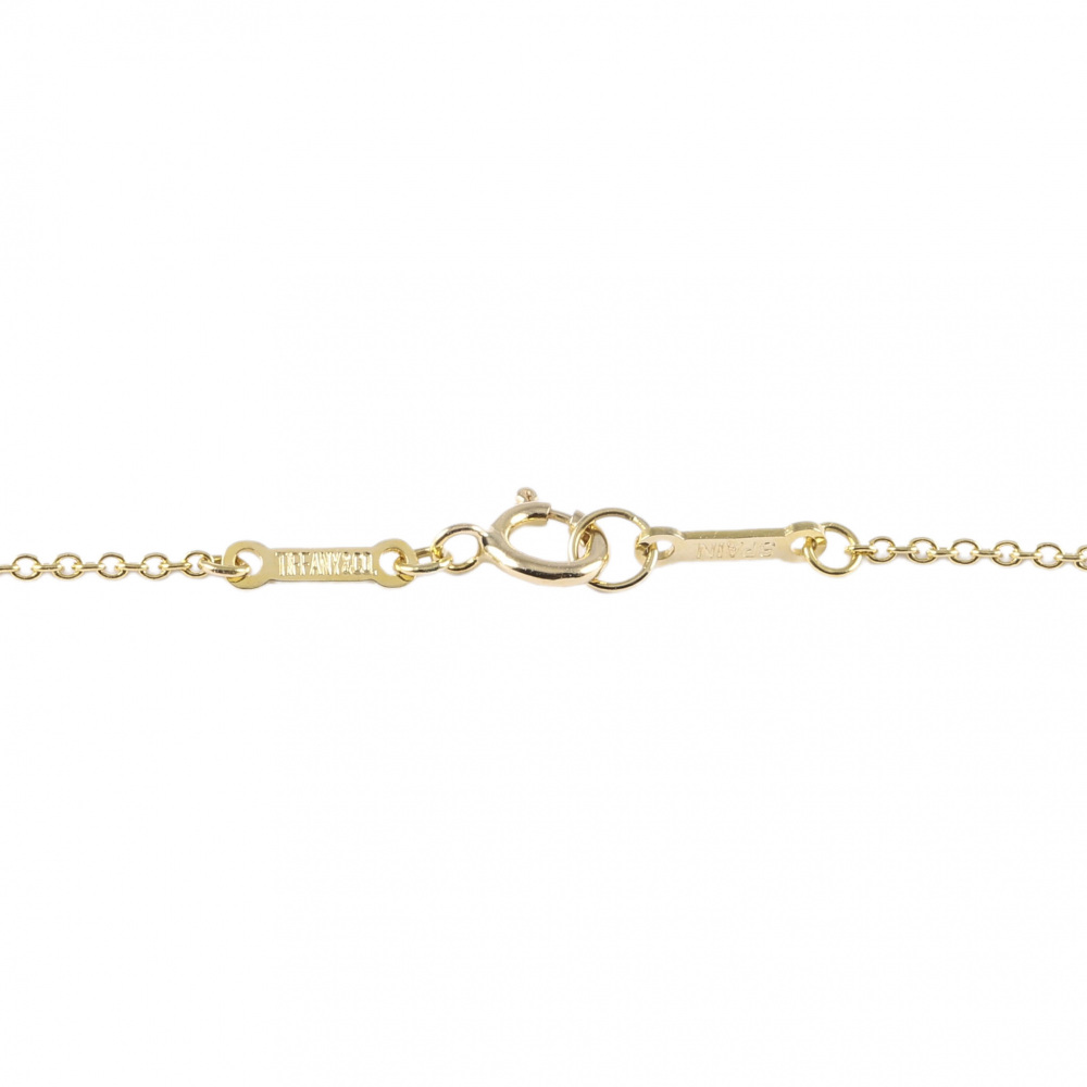 Tiffany & Co. Elsa Peretti Carved Heart Motif Necklace 18K Yellow Gold