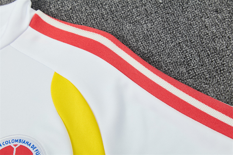 Colombia 2026 Training Suit Half Zipper White