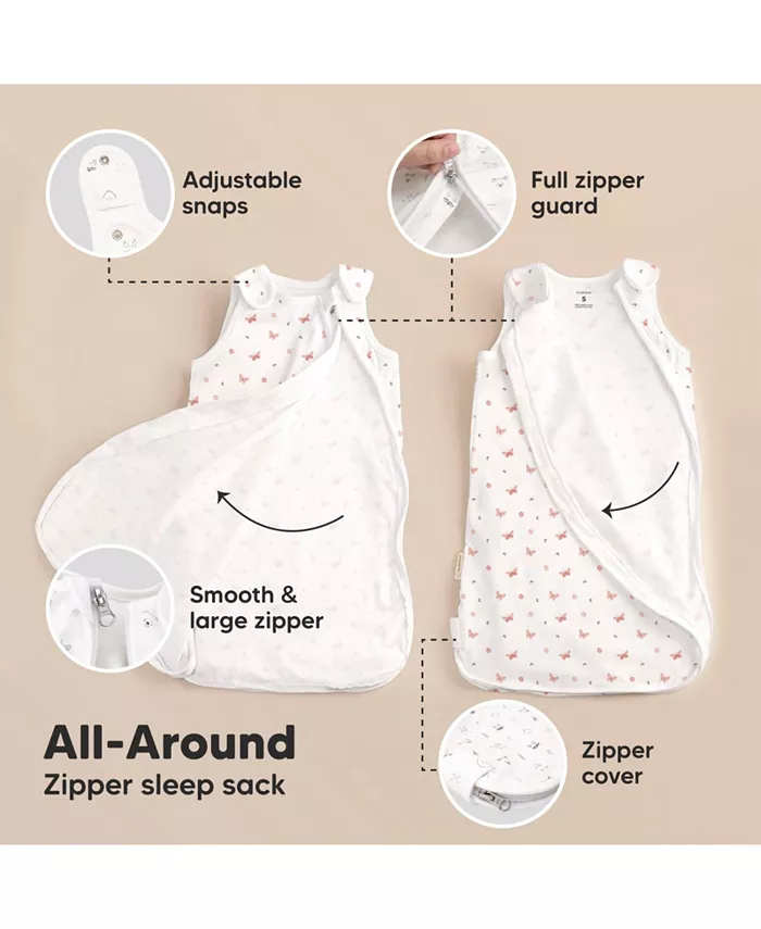 KeaBabies 2-Pack Sleep Sacks for Babies, Soothe Sleeping Sack Wearable Blanket, Infant, Toddler, Newborn Swaddle Sack