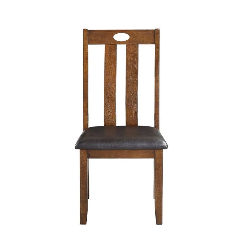 Pemberly Row 5 Piece Wood Dining Set in Warm Brown - PR-4753-2018685