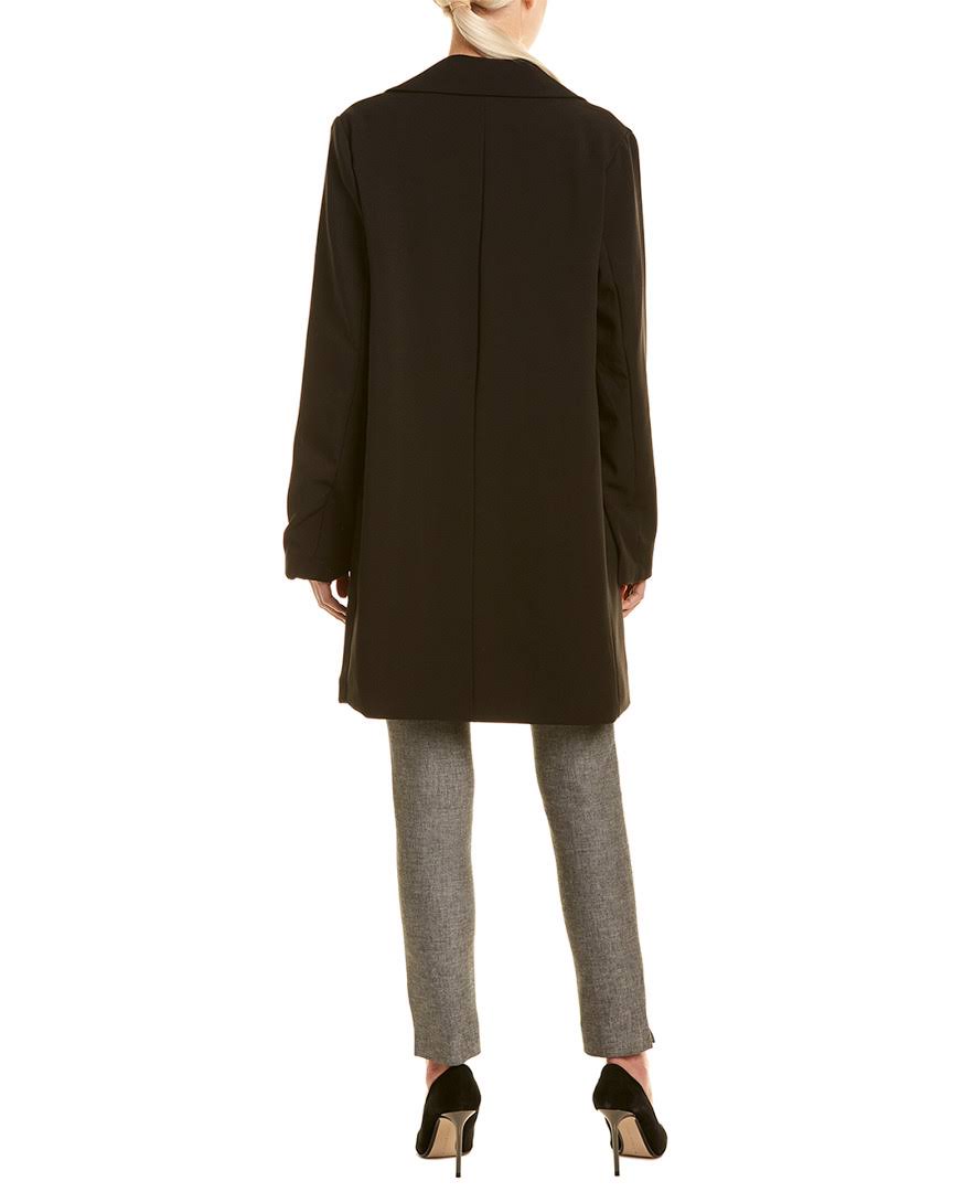 T Tahari Jayden Single-Breasted Coat - Black Xs