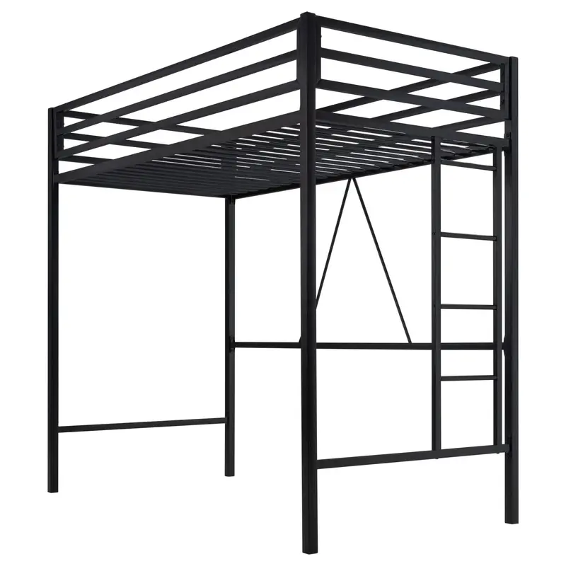 SHA CERLIN Junior Loft Bed – Twin-Size Heavy-Duty Metal Frame for Kids’ Rooms