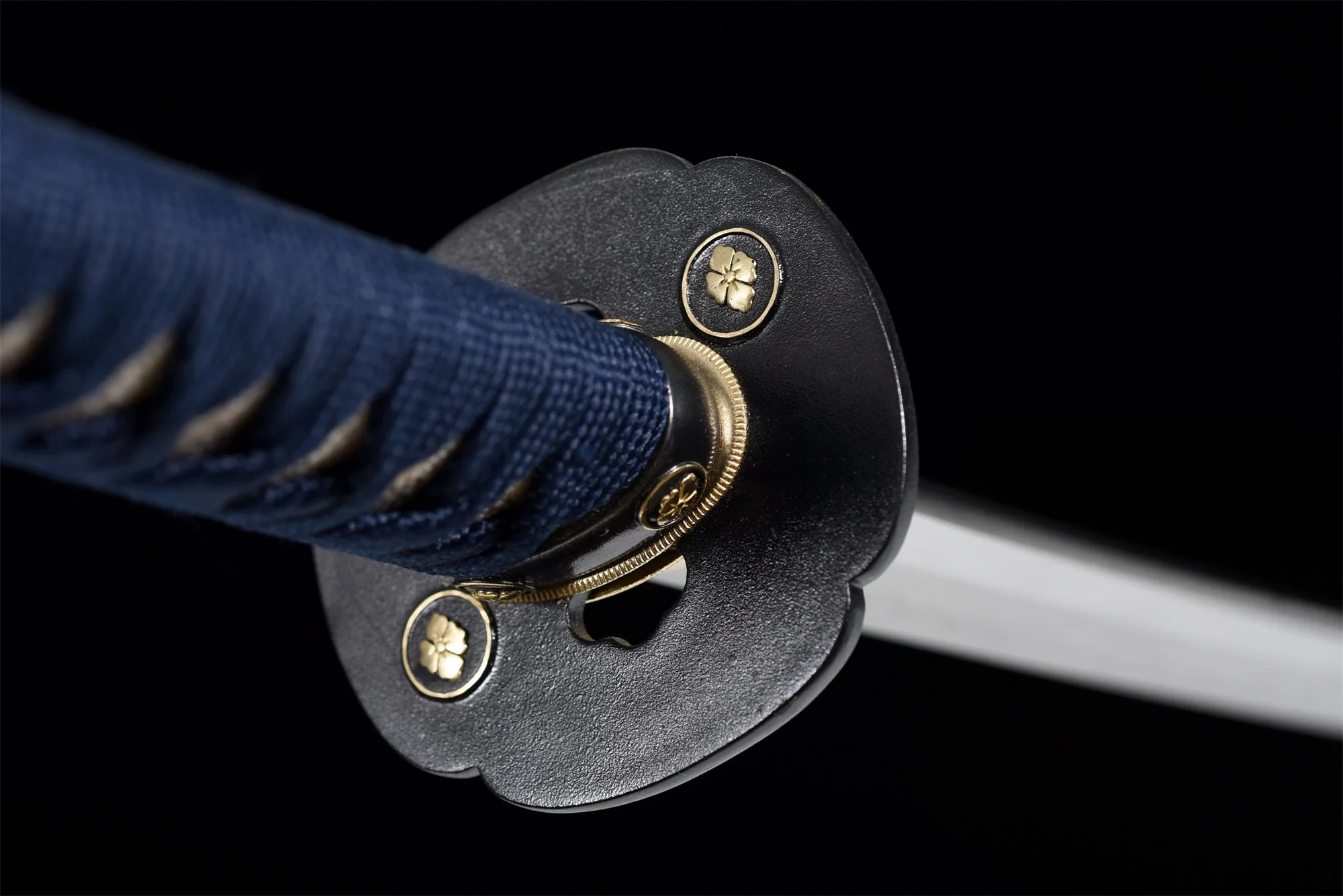 Golden Flower Katana – T10 Clay Tempered, Full Tang