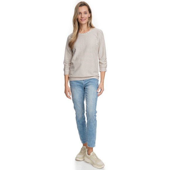 Gina Benotti Damen Langarmshirt mit Raffung