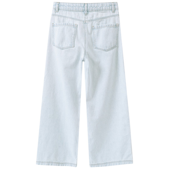 Yigga Mädchen Wide-Leg-Jeans in heller Waschung