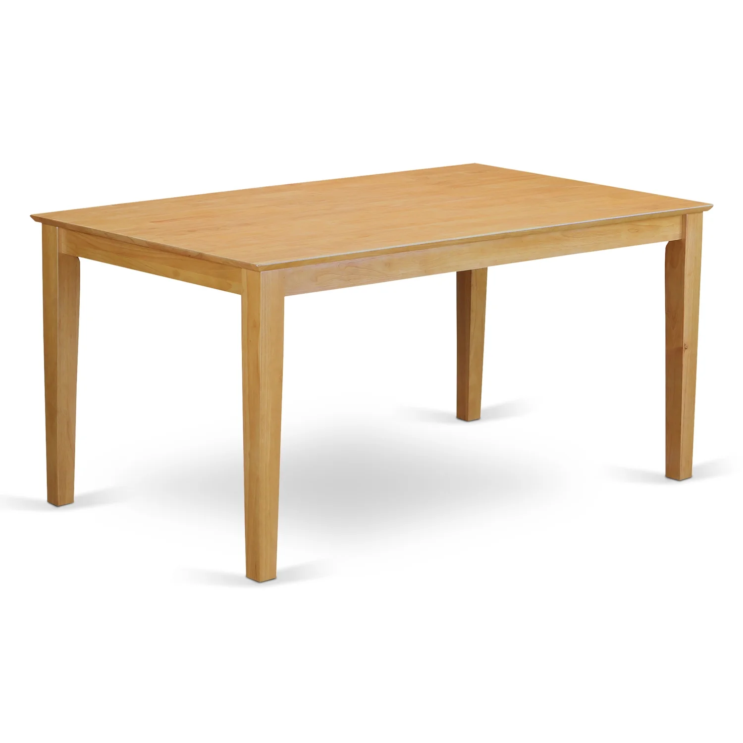 East West Furniture  Small Kitchen Table & 4 Dining Chairs, Oak