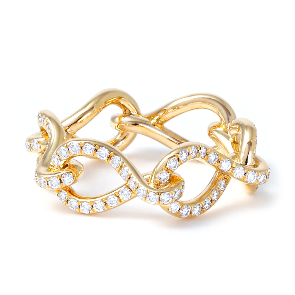 Cartier Anfini Do Mayon Ring 18K Yellow Gold Diamond