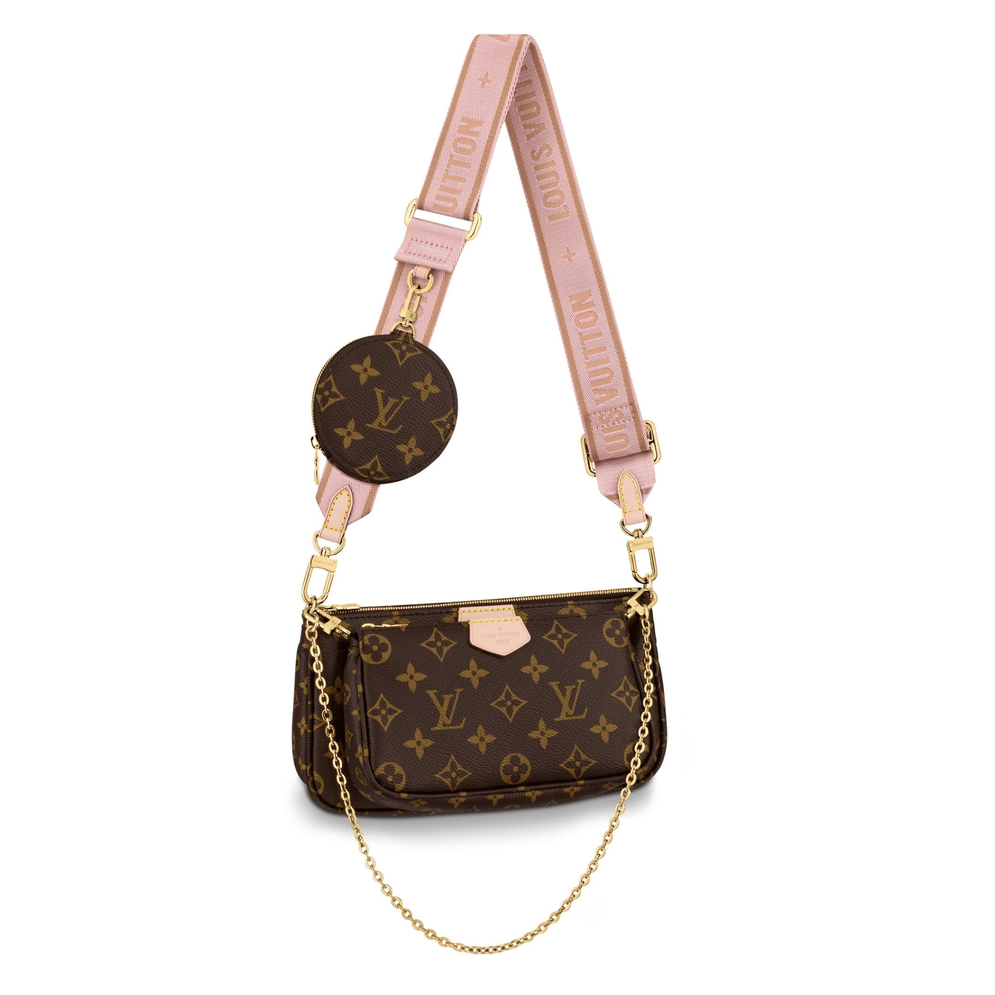Louis Vuitton Multi Pochette Accessoires Pink 24Cm M44840