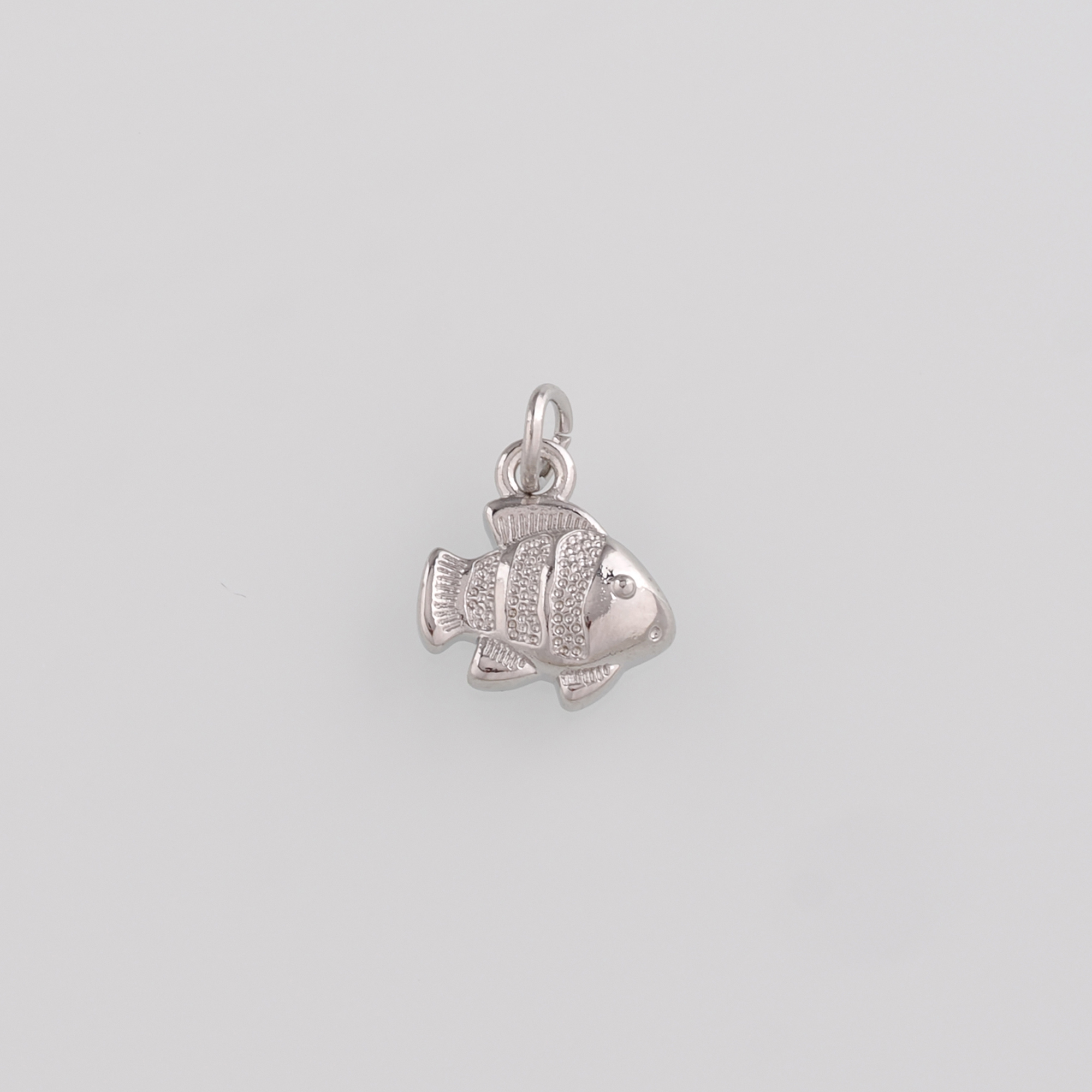 18K Gold Filled Fish Pendant,Ocean Fish Charm Earrings Necklace for DIY Jewelry Making Supply