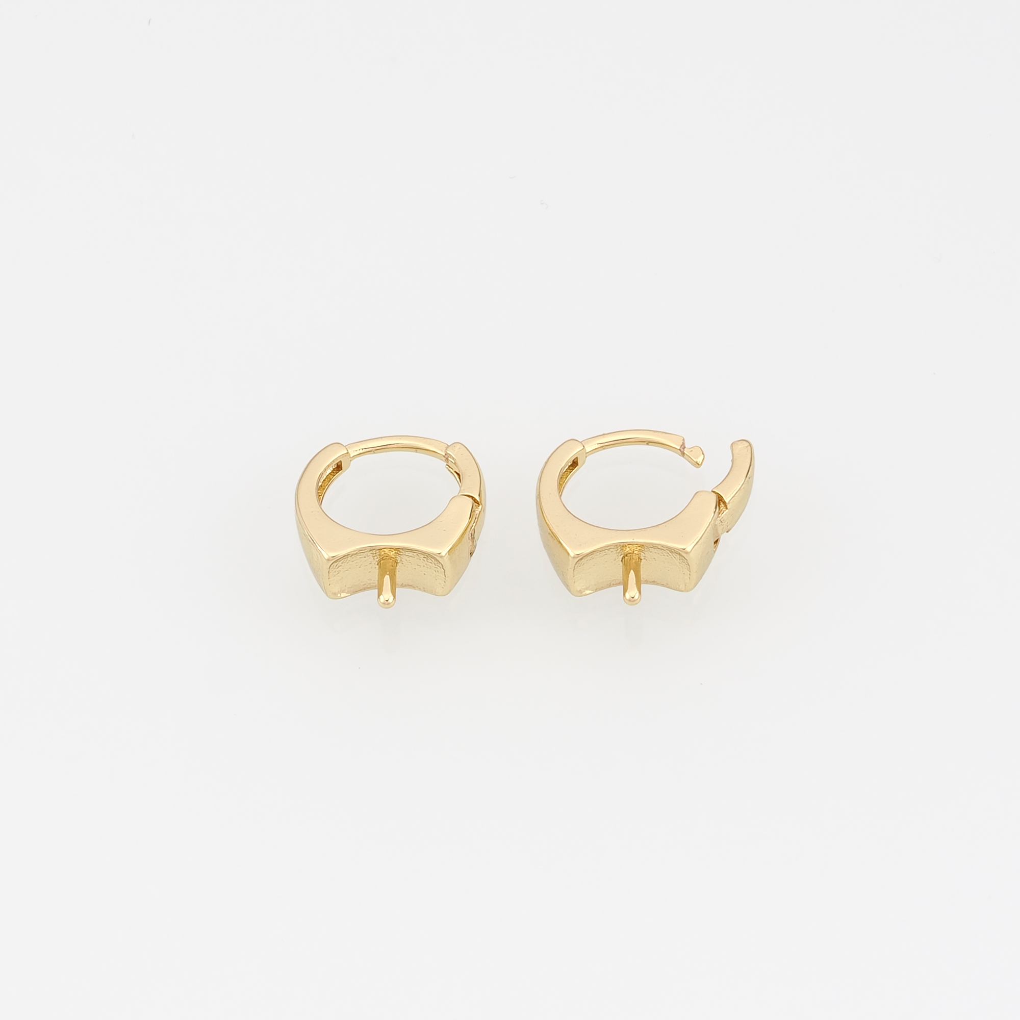 18K Gold Filled Round Hoop Earrings,Gold Hoops,Dainty Hoops Huggie,DIY Jewelry Making Supply