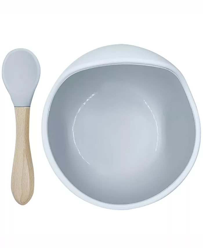 Kushies Baby Boys or Baby Girls Silicone Feeding Tableware, 6 Piece Set