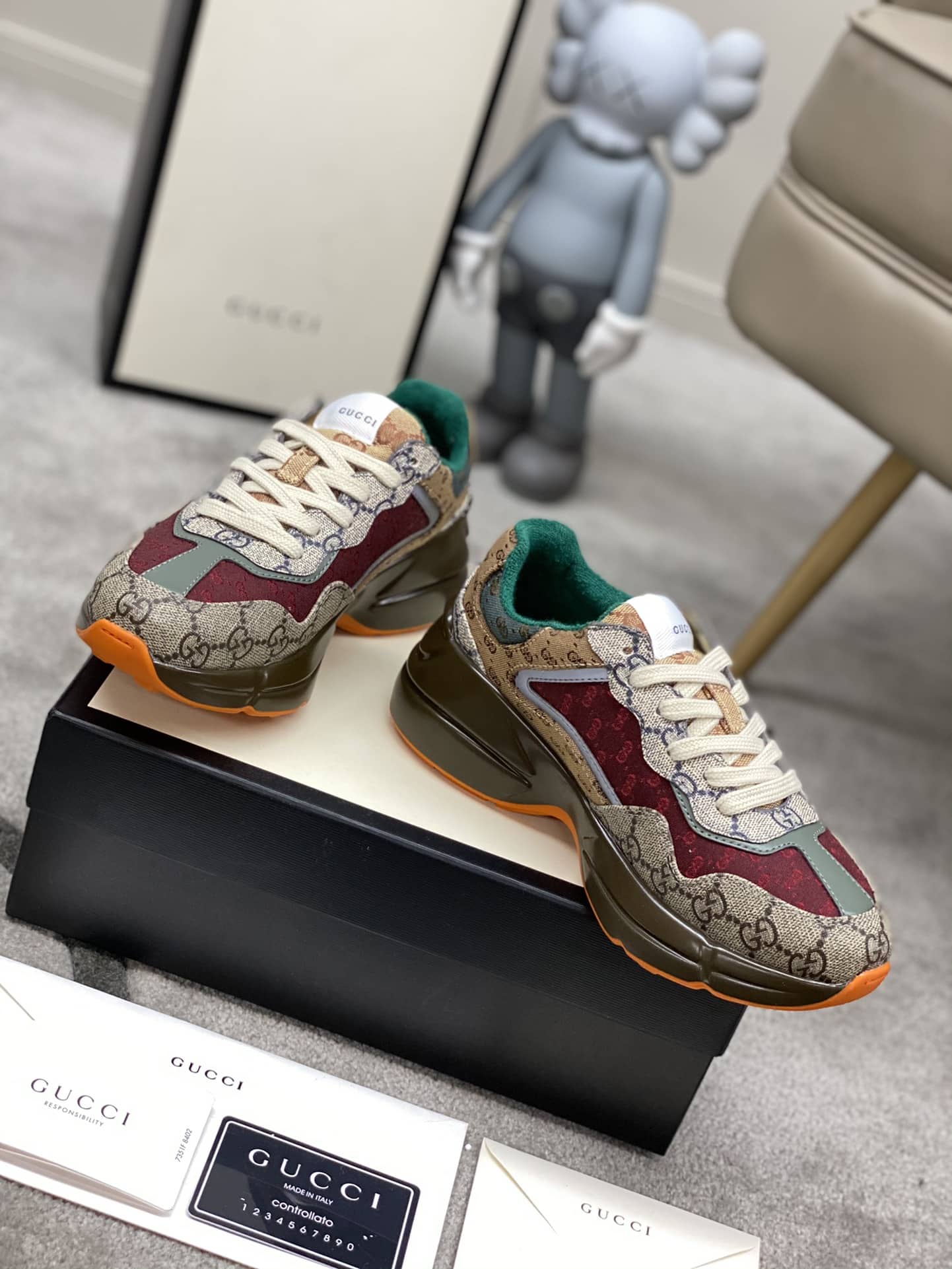 Gucci Women’S Gg Rhyton Sneaker ?619891 99Wg0-6060