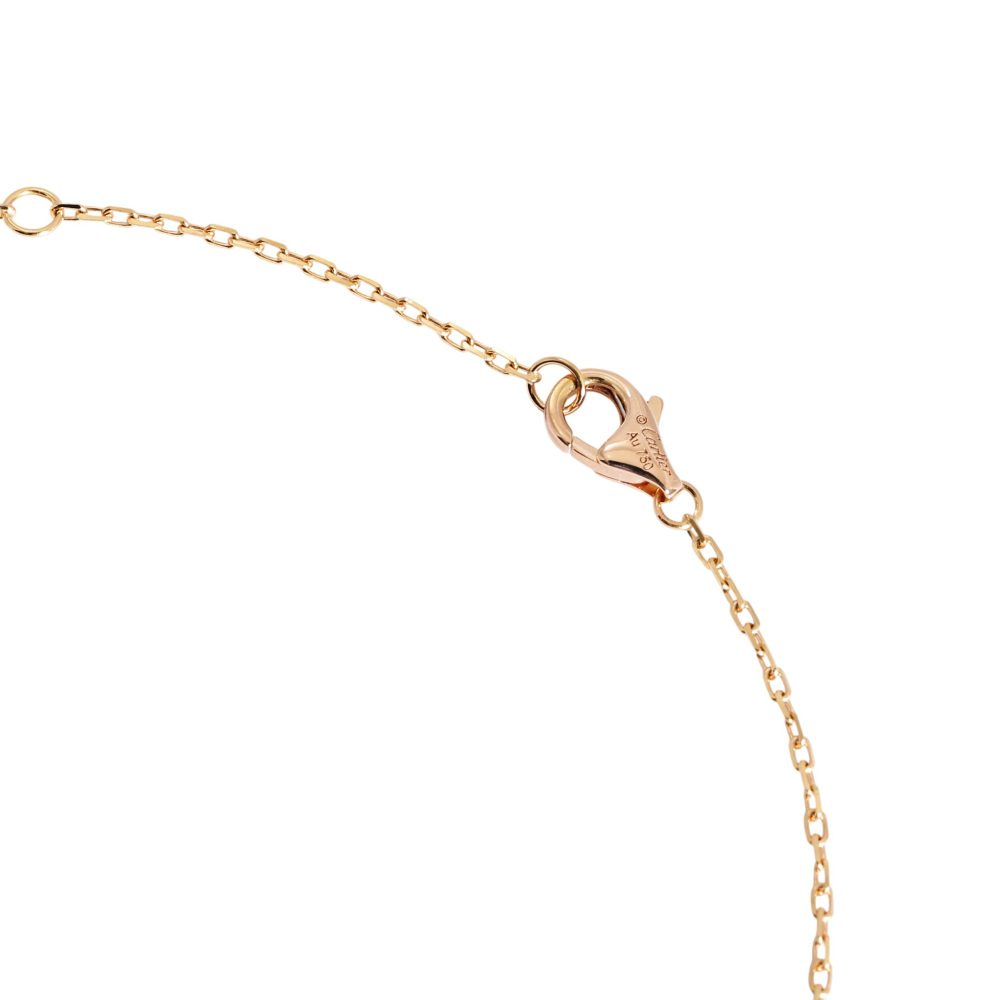Cartier Trinity Necklace Tri-Gold Diamond B7224586
