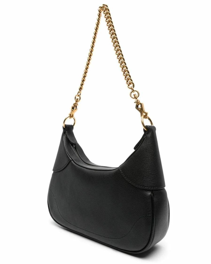 Gucci Aphrodite Small Leather Shoulder Bag – Black