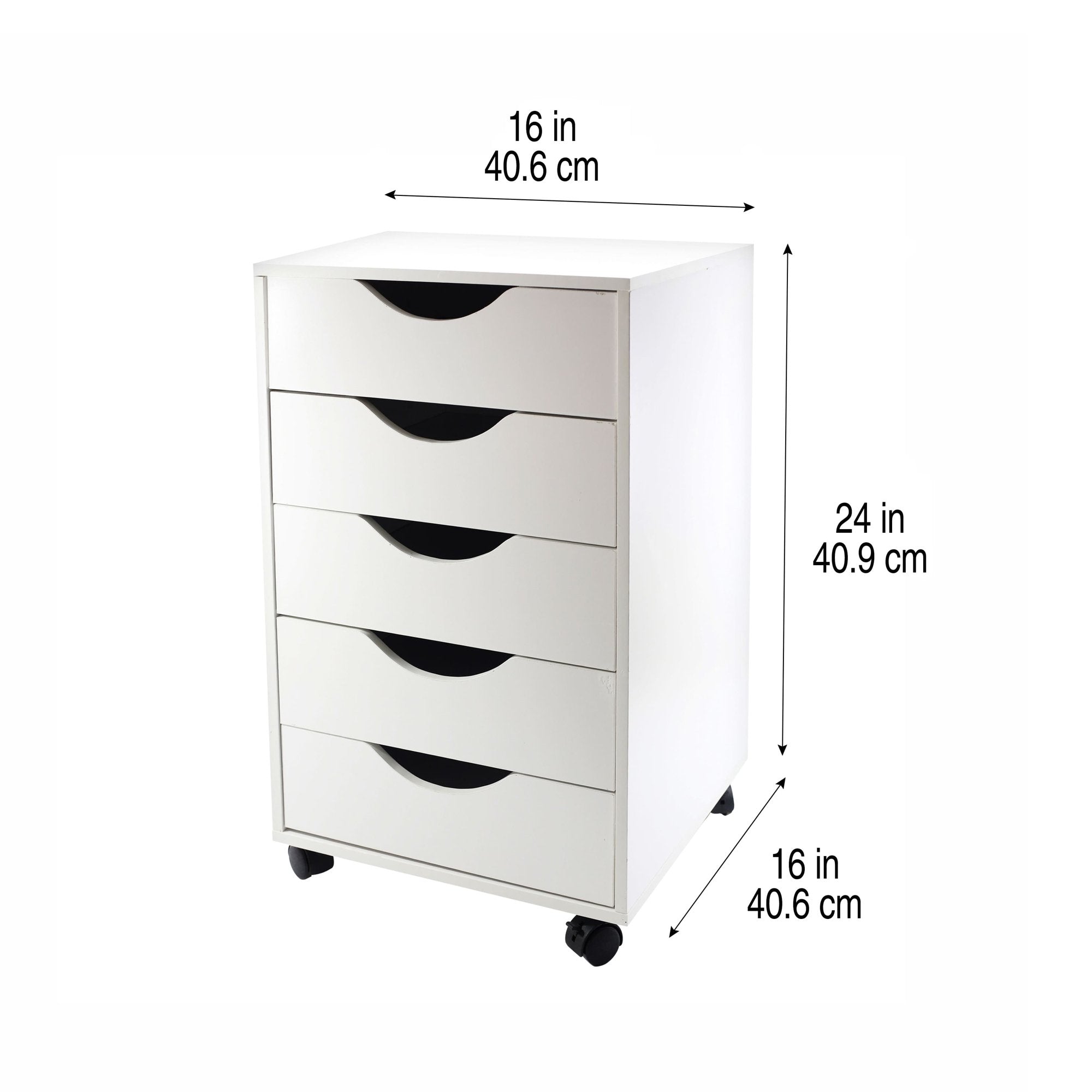 Simply Tidy Modular Mobile Chest， White