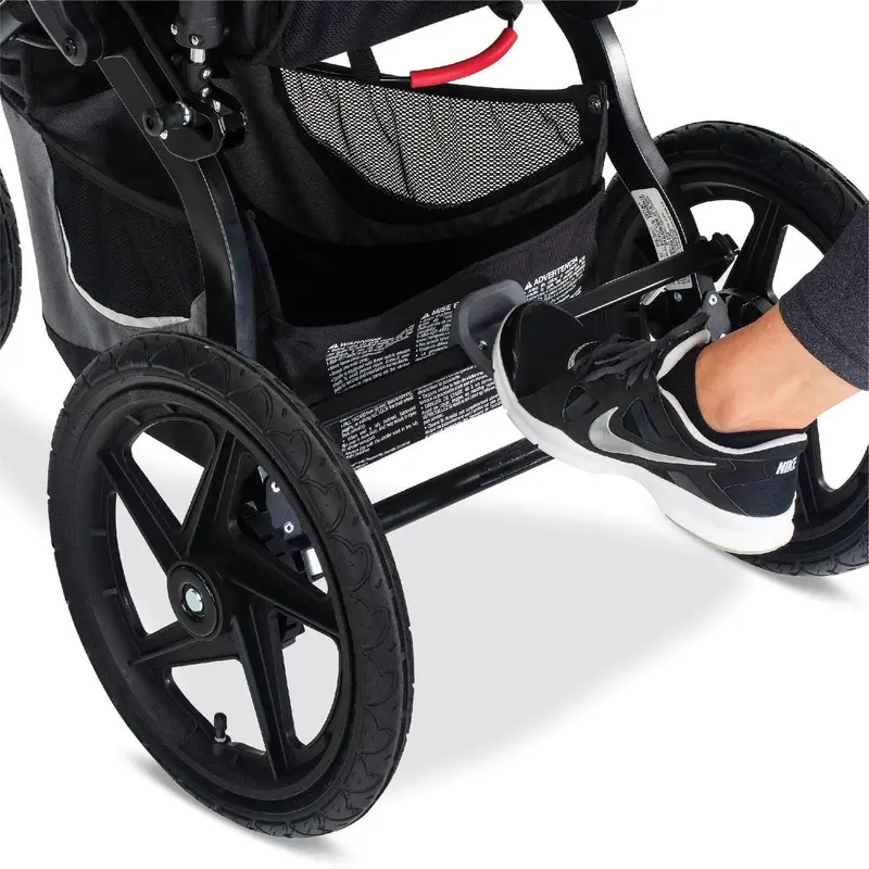 Revolution Flex 3.0 All-Terrain Jogging Stroller – Graphite Black, Adjustable Suspension & Canopy