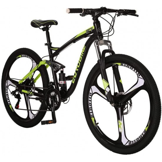 27.5 Inch Adult Mountain Bike Steel Frame 3 Spoke Wheel Mechanical Disc Brake 21 Speed Gears System MTB Bicycle